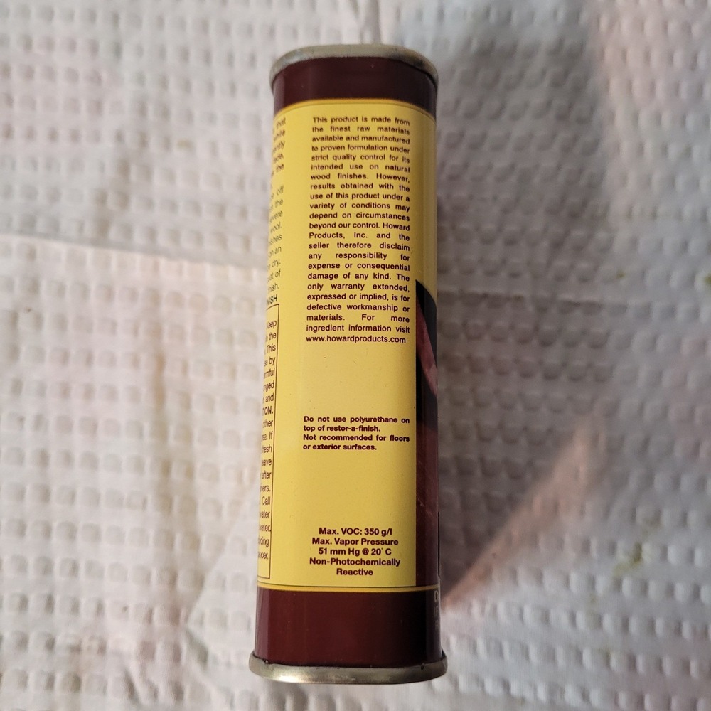 Howard Restor-A-Finish Maple-Pine Wood Finish Restorer 8 oz RF2008 Brown - Picture 2 of 7